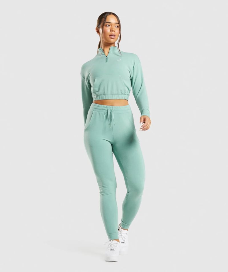 Women's Gymshark Training Pippa Sweatshirts Turquoise | CA 8175AD